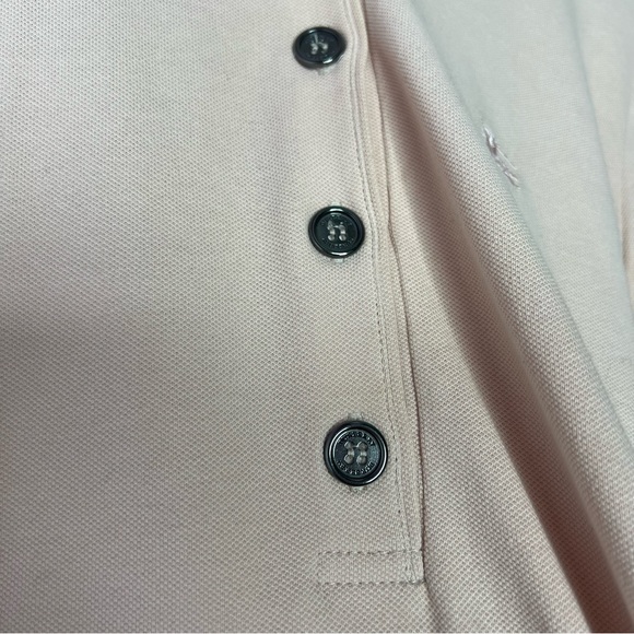 Burberry pink ruffle collar button up tshirt baby pink ! Stunning Burberry - Picture 7 of 12